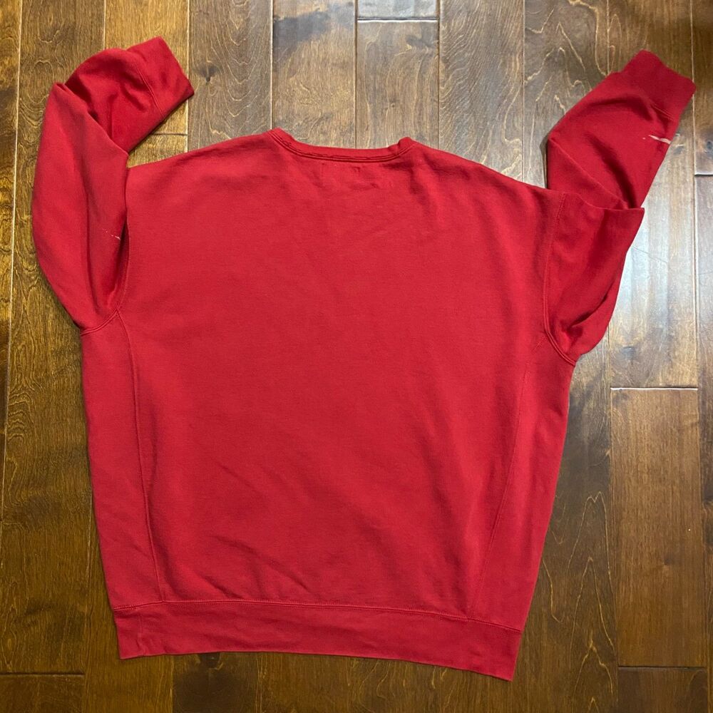 Polo Ralph Lauren Vintage Crewneck Sweatshirt Red Cotton Big/Tall Men's Size 2XB - Picture 4 of 9